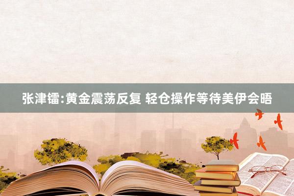 张津镭:黄金震荡反复 轻仓操作等待美伊会晤