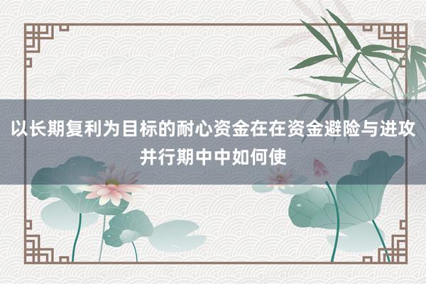 以长期复利为目标的耐心资金在在资金避险与进攻并行期中中如何使