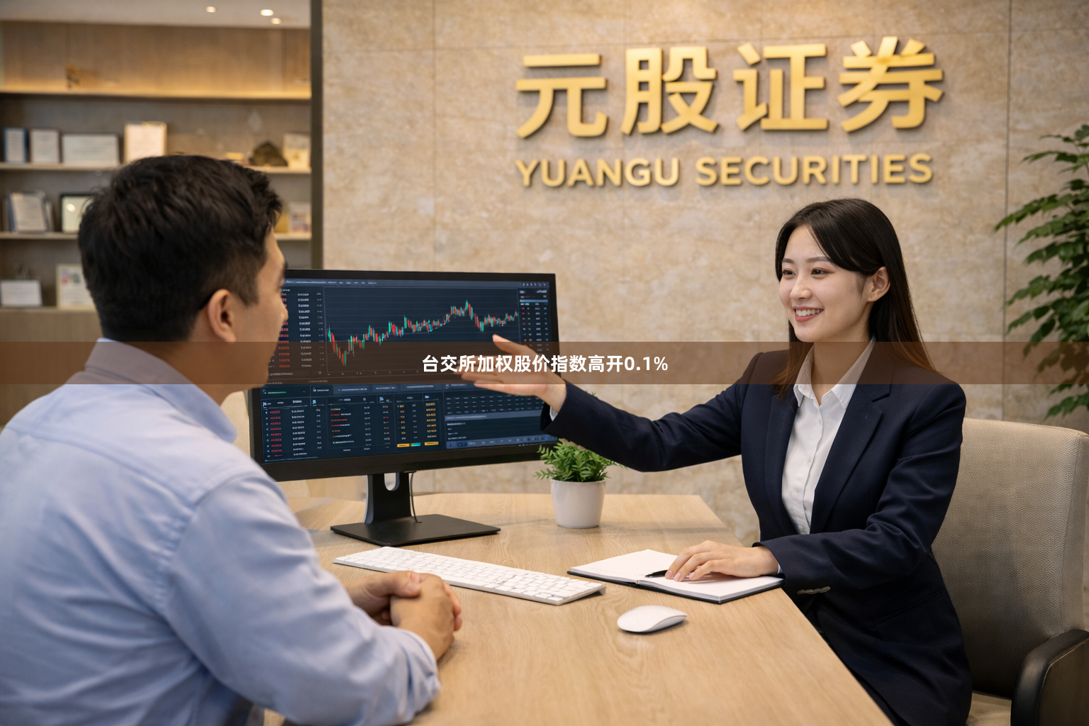 台交所加权股价指数高开0.1%