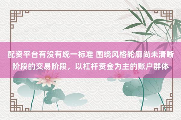 配资平台有没有统一标准 围绕风格轮廓尚未清晰阶段的交易阶段，以杠杆资金为主的账户群体