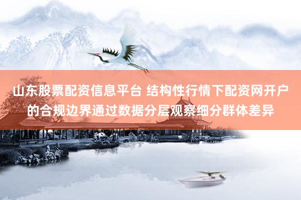 山东股票配资信息平台 结构性行情下配资网开户的合规边界通过数据分层观察细分群体差异